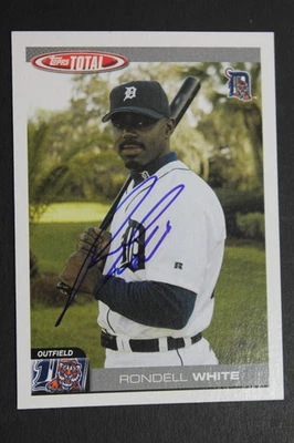 隆德尔白底特律老虎队签名亲笔签名 2004 年 Topps 总计 #284 卡 — 第 1/3 张图片