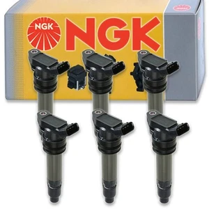6 pcs NGK Ignition Coil for 2008-2012 Land Rover LR2 3.2L L6 - Spark Plug nz - Picture 1 of 5