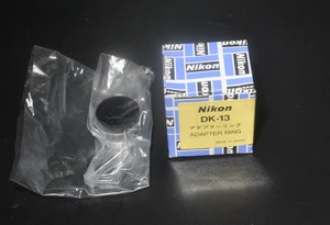 Nikon DK-13 Adapter Ring for DR-4 Angle Finder / F F2 F3 FA FE2 FM2 FM3 Boxed - Picture 1 of 8