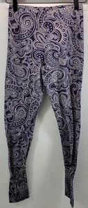 MM) Woman's Forever 21 Stretch Pants Cotton Blend Small Paisley Pattern - Picture 1 of 7
