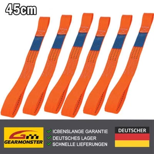 6x Motorrad Spanngurte Zurrgurte Gurtschlaufen Doppelschlaufe 2T Bike Spanngurt - Bild 1 von 13