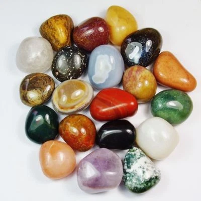 große Jumbo Trommelsteine Brasilien Ø 30 - 50 mm Jumbos XXL Edelsteine P - Bild 1 von 2