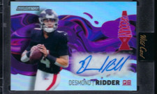 DESMOND RIDDER 2022 FOOTBALL WILD CARD ALUMINATION AUTO #'d 2/5 Rainbow PURPLE