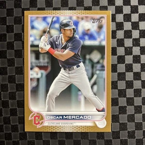 2022 Topps Update Gold #US275 Oscar Mercado Cleveland Guardians #'d 1527/2022 - Imagen 1 de 2
