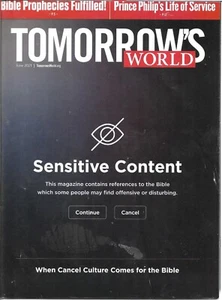 TOMORROW'S WORLD: SENSITIVE CONTENT: WHEN CANCEL CULTURE COMES... - JUNE 2021 - Picture 1 of 1