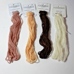 Cascade House Needlepoint Embroidery Tapestry Wool 4 skeins Crewel Wool - Picture 1 of 7