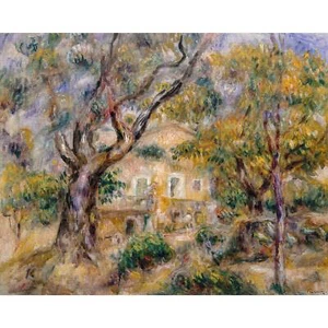 Renoir, The Farm at Les Collettes Cagnes, 1914, Canvas Print, 32" x 40" + Border - Picture 1 of 10