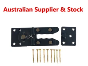 2 Pc Modular sofa connector set & 9 screws- Solid Metal Connectors with Hinge - Picture 1 of 1