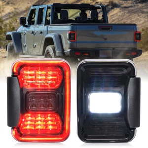 LED Tail Lamps Brake Reverse Running Turn Signal For Jeep Gladiator JT 2020-2024 - Picture 1 of 11