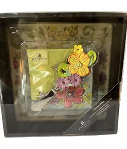 Cheesy Gift Set by Cypress Home Small Serving Tray Spreader Napkins NEW In PKG - Picture 1 of 2