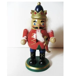 Encantador Pequeño Cascanueces Decoración Navidad Adorno 5.5" Alto Boca Móvil - Imagen 1 de 11