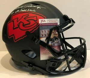 NEIL SMITH SIGNED INSCRIBED KC CHIEFS ECLIPSE REPLICA FULL SIZE HELMET JSA COA - Picture 1 of 3
