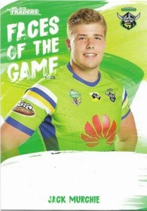 2019 Nrl Traders Faces of the Game (FG08) Jack MURCHIE Raiders - Picture 1 of 1