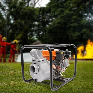 196CC Wasserpumpe mit Rohr, 4 l/1,06 GAL dieselbetrieben 3600 U/min Wassertransferpumpe USA - Bild 1 von 18