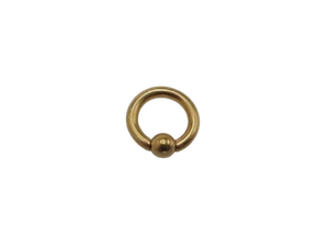 BCR Intimpiercing Prinz Albert goldfarben XXL Piercing 3-8mm   Klemmkugel - Bild 1 von 1