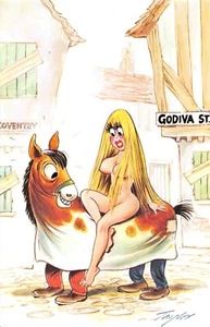 POSTKARTE COMIC BAMFORTH #297 LADY GODIVA GROSSE BRÜSTE PFERD - Bild 1 von 1