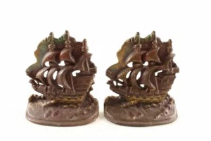 Sujetalibros antiguos de hierro fundido para barcos de pintura - Imagen 1 de 3