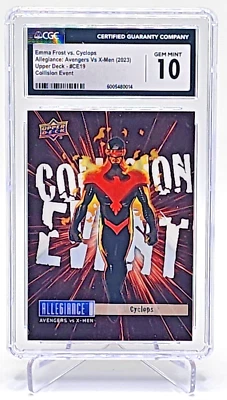 2023 Marvel Allegiance: #CE19 EMMA FROST vs CYCLOPS CGC 10 (Pop 1) - Image 1 of 2