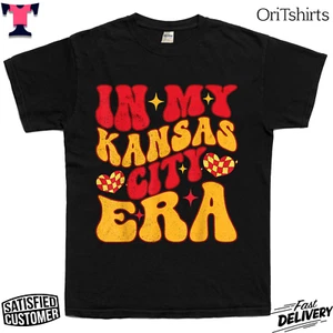 Groovy In My Kansas City Era Tee Football Fans Men & Womens Unisex T-Shirt - Picture 1 of 4