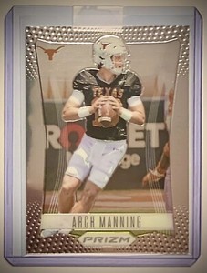 2023 Panini PRIZM BASE ARCH MANNING NCAA TEXAS LONGHORNS RC ROOKIE XRC PT-AM