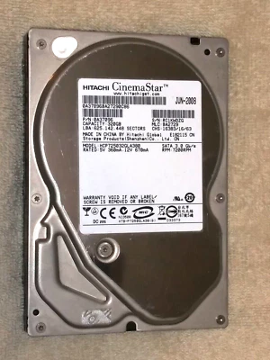 HITACHI CinemaStar (7200RPM, 3.5-inch, SATA) 320GB Desktop Hard Drive - Image 1 of 3