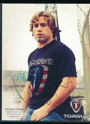 Urijah Faber MMA Pro 8 x 10 фото крутящий момент MMXII подписанный автограф (BE38) SWSW6 - Изображение 1 из 2