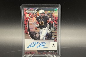 2020 Panini Prizm Draft Picks Jared Pinkney Auto Red and Black Snake Skin #137