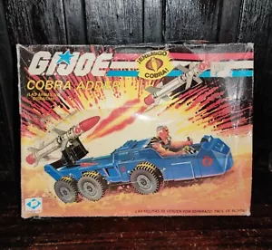 VINTAGE ULTRA RARO GI JOE COBRA ADDER VEICOLO PLASTIRAMA ARGENTINA HASBRO NUOVO CON SCATOLA - Foto 1 di 12