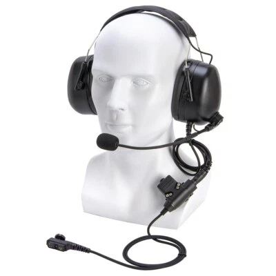 U94 PTT Aviation Headset Pilot Headphone for Hytera PD780 PT580H PD780G PD785 - Image 1 of 4