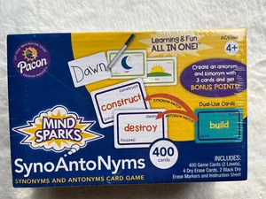 New- sealed Pacon Creative Products Syno Anto Nyms Mind Sparks 400 Cards - Picture 1 of 2