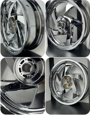 HONDA 2002-17 GL1800 GOLDWING LLANTAS CROMADAS 44650-MCA-305 OEM CAMBIO llantas Foto 1 de 4