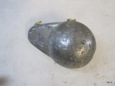 8 Pfund Oval Downrigger Kugel Blei Silber - Bild 1 von 4