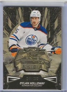 2022-23 SPx #F-46 Dylan Holloway -Finite Rookies Gold 244/299-Oilers - Picture 1 of 2