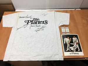 Monroe Powell & The Platters 1995 Signed Autograph Photo Shirt & Concert Tickets - Picture 1 of 11