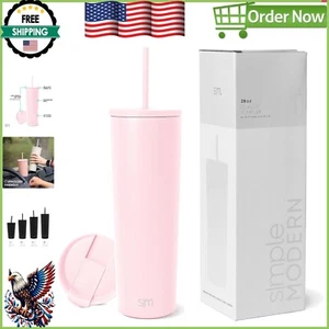 Classic 28oz Insulated Travel Mug in Blush – Perfect for Hot & Cold Beverages - Picture 1 of 8