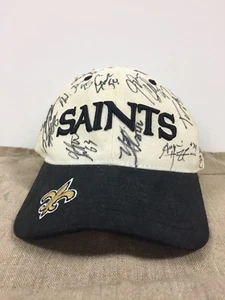New Orleans Saints Team Benson Signed Baseball Hat - 8 Years of Autographs Brees - Picture 1 of 12