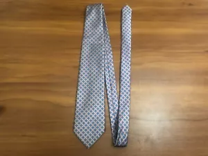 CRAVATTA BROOKS BROTHERS 346 CRAVATTA PURA SETA ROSA BLU MADE IN USA - Foto 1 di 4