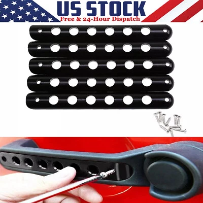 Cubierta de inserción de manija de puerta exterior 5 piezas para Jeep Wrangler JK JKU 2007-2018 4 puertas Foto 1 de 4