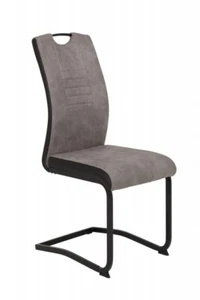 2 Freischwinger=Set Schwinger Stuhl Tabea II 50/03 Grau Schwarz Microfaser ... - Bild 1 von 6