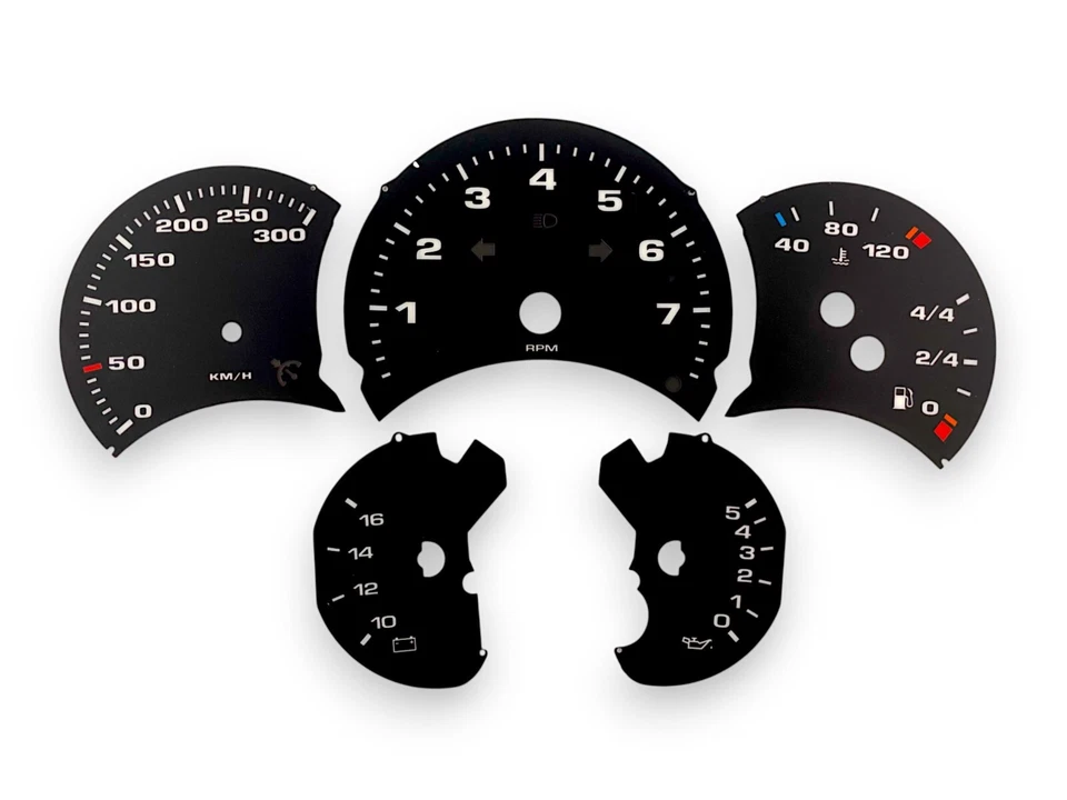 Velocímetro manual para Porsche 911 996 Mph a Kmh Foto 1 de 3