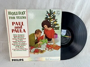 Paul And Paula on Philips "Holiday For Teens" Christmas LP ~ Ultrasonic Clean! - Picture 1 of 3