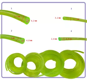TUBO tubi benzina CARBURANTE sfiato carburatore sostituzione per 6 5mm 9 mm 8mm - Imagen 1 de 8