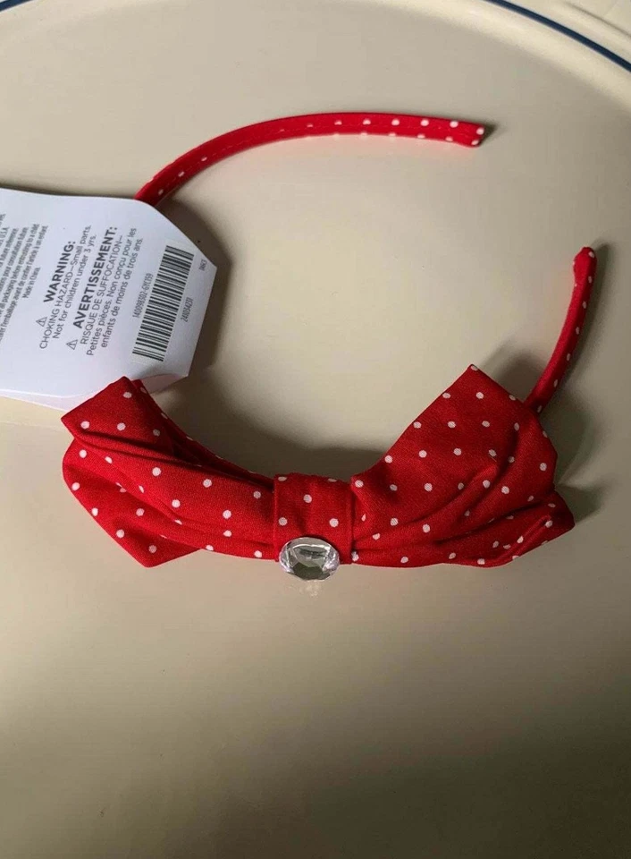 Linda diadema gymboree niñas cereza lunares roja nueva con etiquetas accesorio para el cabello Foto 1 de 3