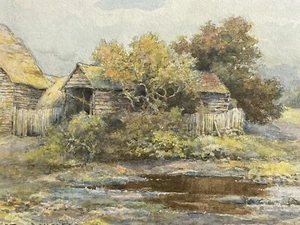 VARLEY Fleetwood Charles 1874-1959- A fine watercolour of a Barn - Picture 1 of 16