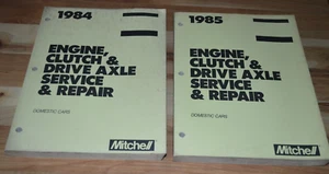 2-1984-85 MOTOR EMBRAGUE EJE TRANSMISIÓN SERVICIO TALLER MANUALES CHRYSLER FORD GM - Imagen 1 de 3