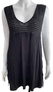 La Perla cotton crochet mini dress/cover up NWT black size 4/XS - Picture 1 of 2