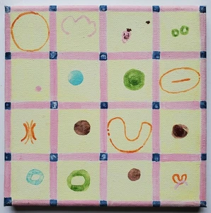 Gemälde Acryl Abstrakt Seriell Ornamente Gudrun Freder Signiert 2007 - Picture 1 of 16