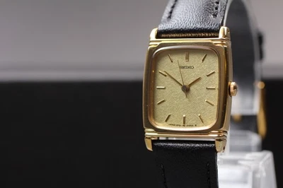 Винтажные женские кварцевые часы 1987 Seiko Socie 2P21-5210 Gold Tank SGP из Японии - Изображение 1 из 4