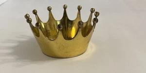 Solid Brass Crown Trinket Dish Perfect For Your Princess! - Picture 1 of 8