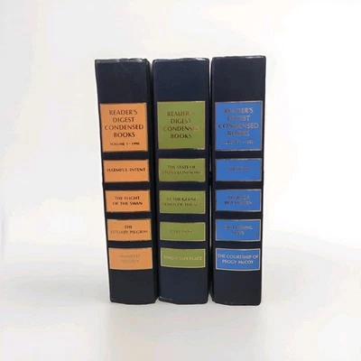 Take 50% Off Lot of 3 Vintage Readers Digest Condensed Books Multicolor  — 第 1/4 张图片